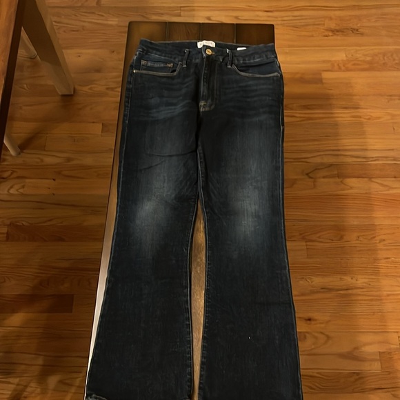 Frame Denim Le Crop Mini Boot Sidewinder Dark Wash Size 30 - Picture 15 of 15